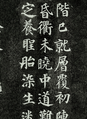 颜真卿《多宝塔全碑》西安碑林原贴拓片书法挂画楷书装饰画高清
