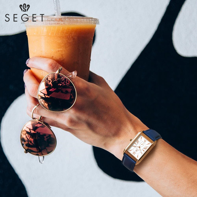 世爵瑞士女士真皮正品牌防水手表 世爵国产腕表