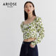 Ainos Estee Puff Sleeve Sweet Top