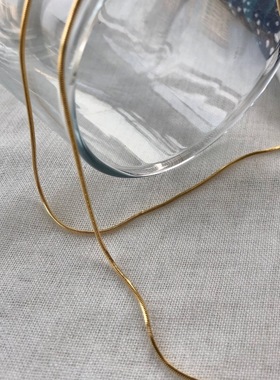 仙气冷淡风极简欧美复古叠戴纤细款chocker锁骨蛇骨链毛衣项链潮