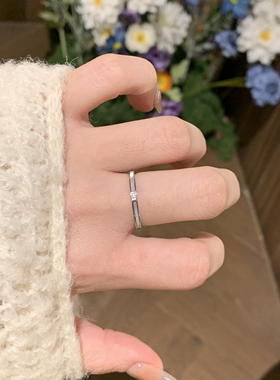 千金配得感～甜美贵气大方天然贝母温柔透亮不掉色银色戒指指环