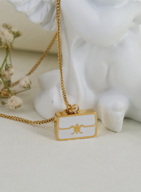 法式奶油风质感包包项链轻奢气质简约