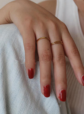 温柔又有设计感叠戴戒指气质