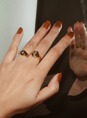 浪漫主义温柔立体玫瑰花戒指