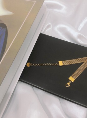 轻奢金色ins高级感女闺蜜潮手链