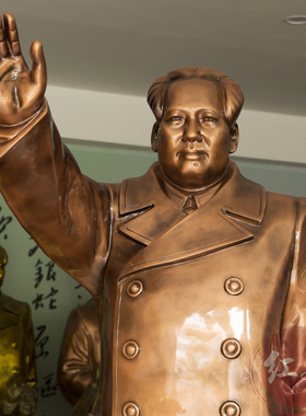 工艺大型餐厅庭院毛主席站像摆件