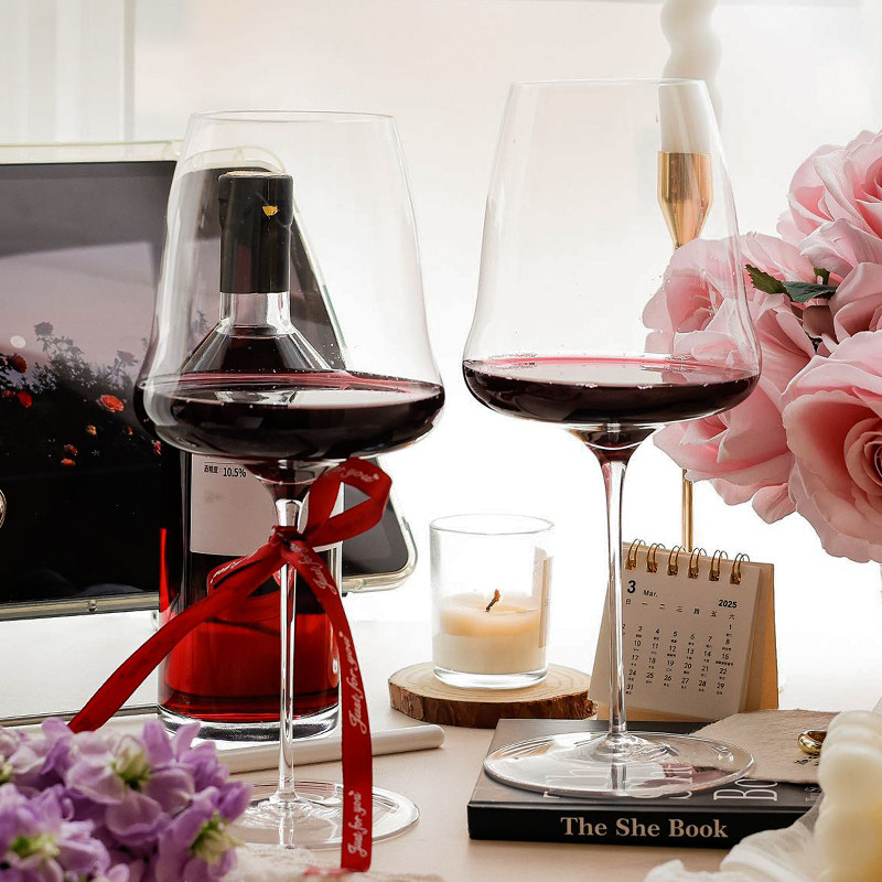 2025云朵红酒杯轻奢高级感高脚杯高档波尔多家用葡萄酒杯套装高端,淘宝优惠券,粉丝福利购,淘宝优惠卷