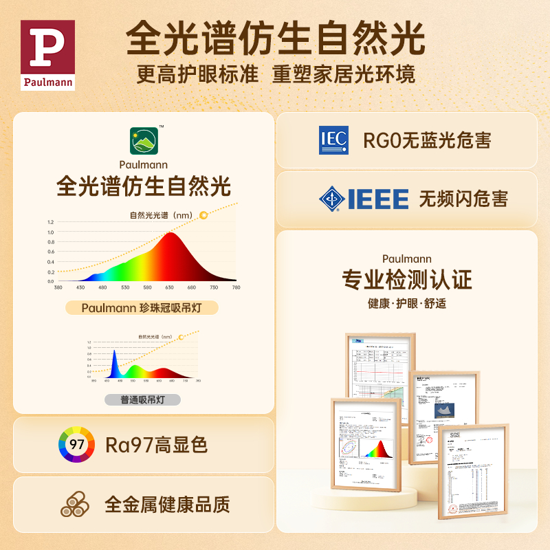 德国柏曼轻奢客厅吊灯 美式现代简约大气分子灯餐厅灯具节律主灯 - 图2