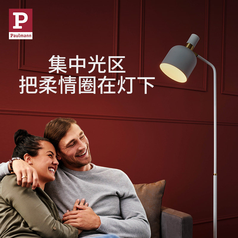 德国柏曼北欧客厅钓鱼落地灯简约大厅卧室书房led护眼立式台灯_虎窝淘