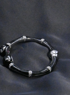 清仓小众釉彩开口手镯手环