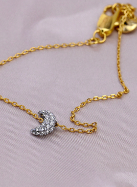 特价清仓满钻星星月亮手链手环