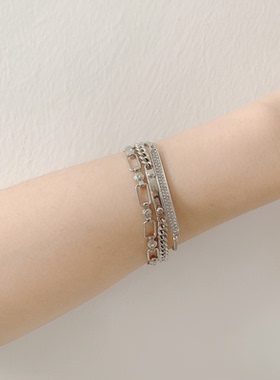 曼哈顿henri百搭风长条三层手链