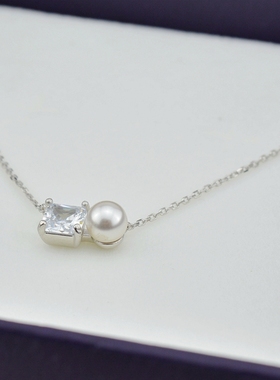 欧美锆石925银百搭款现货项链