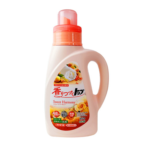 日本狮王TOP香氛柔顺洗衣液补充装无荧光补充替换装洋甘菊花果香 - 图3