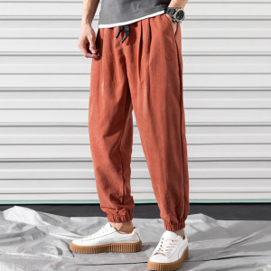 韩版潮流薄款束脚哈伦裤