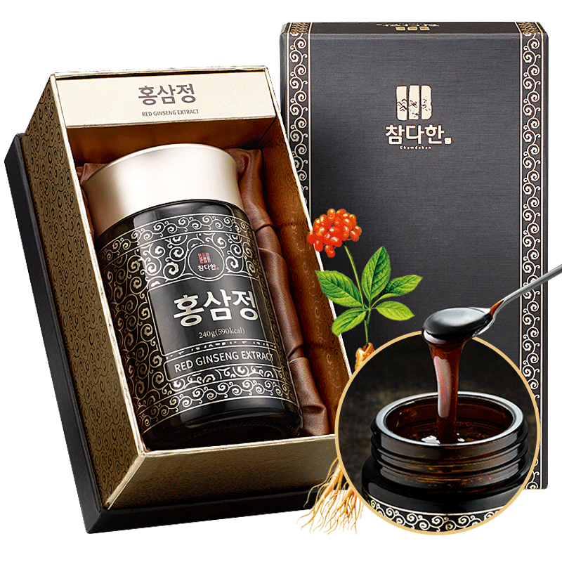 参多韩黑红参膏6年根人参膏高丽参 chamdahan海外高丽参及其制品