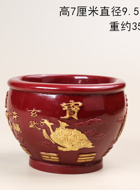 朱砂摆件招财客厅紫金砂百福缸米缸百福聚宝盆家居桌面招财进宝