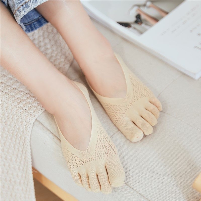 播扣五指袜薄款超薄隐形浅口丝袜 播扣内衣短袜/打底袜/丝袜/美腿袜