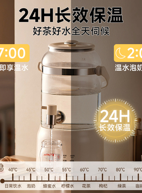 水龙头养生壶全玻璃花茶桶大容量