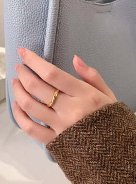 时尚个性小众设计戒指女