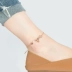 Đơn giản vần trang sức năm đồng xu vòng chân Hàn Quốc thời trang cá tính sinh viên gợi cảm Sen chuông đơn giản mắt cá chân chuỗi quà tặng - Vòng chân