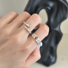 Nail Smiley Face S925 Sterling Silver Ring