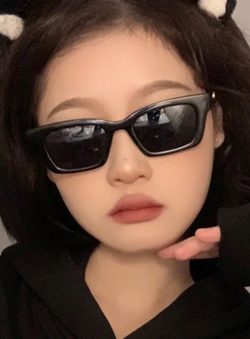 ins复古小框偏光墨镜太阳镜女