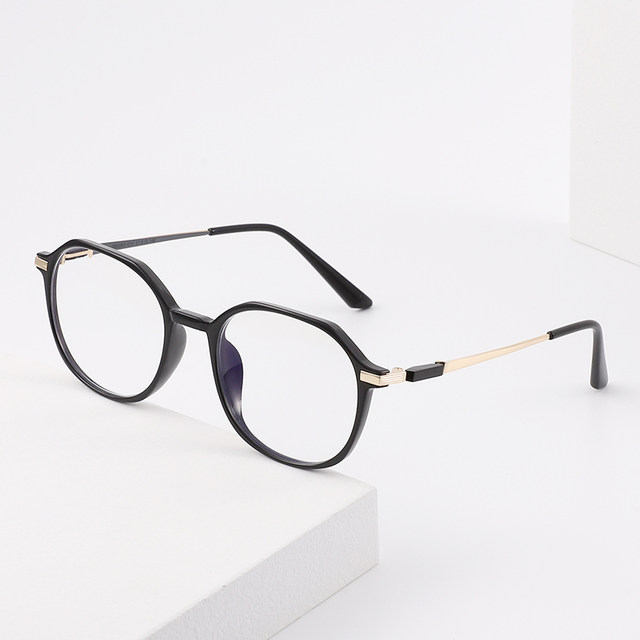 Xiaohongshu Internet celebrity black frame eye frame ultra-light flat mirror tr90 glasses frame women can be equipped with lenses for myopia