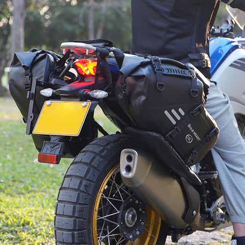 WILD HEART 摩托车长途骑行边包双驮包底部隔热保护 排气管防烫片 - 图2