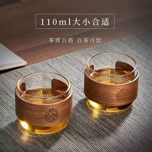 玻璃茶杯套装耐高温隔热防烫家用品茗杯功夫茶具喝茶的杯子小茶杯 - 图3