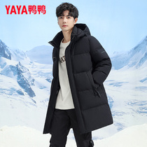 Duck Duck Down Suit Mens Medium Long Winter Fashion 2023 New Youth Winter Clothing Thickened Warm Windproof Jacket