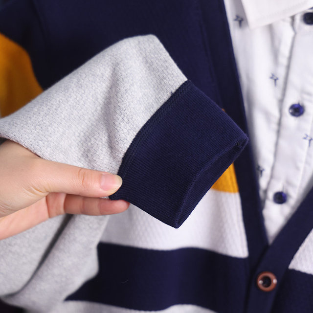 Removal of bids and cabinets! Simple, comfortable, fashionable and warm fake two-piece pullover knitted sweater for men in autumn and winter