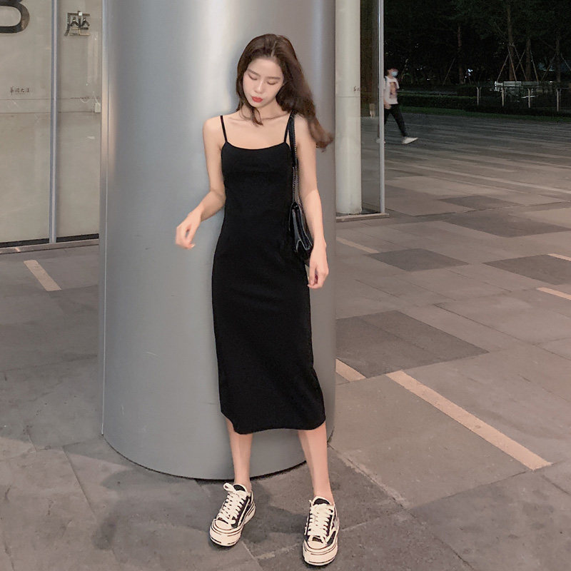 内搭小黑裙女夏气质秋装新款连衣裙 安丽儿连衣裙