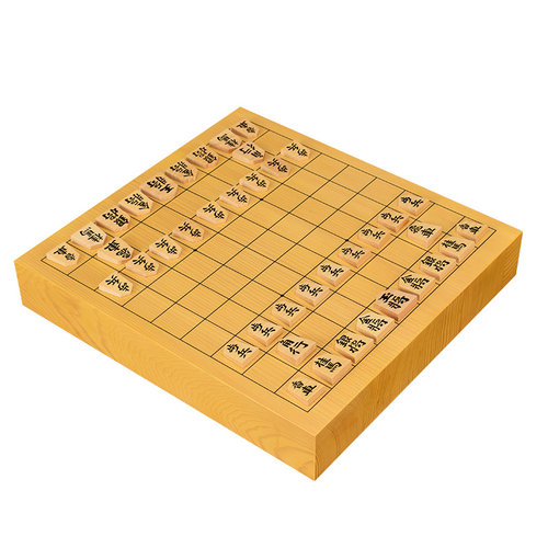 日本原装进口新榧木将棋棋盘套装成人日本将棋5cm厚实木棋盘驹台 - 图1