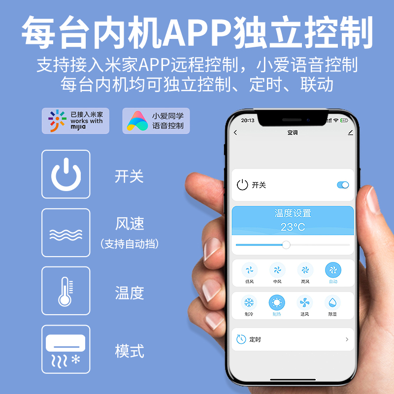 米家VRF中央空调控制器智能化手机APP远程控制语音控制蓝牙mesh版 - 图1