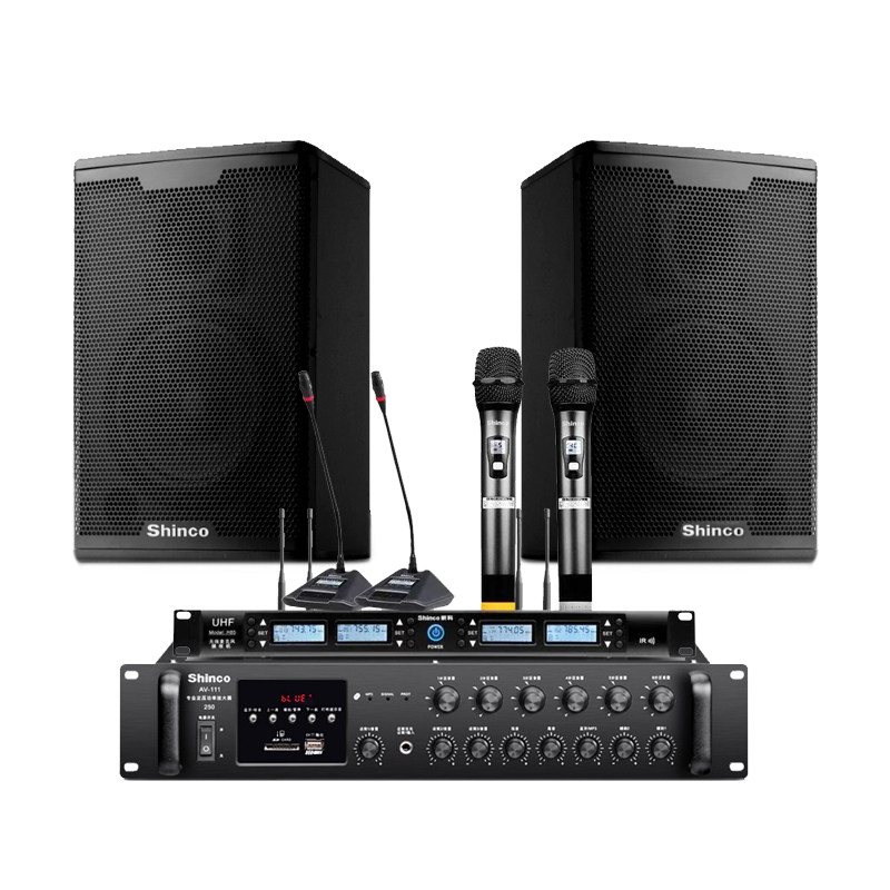 新科家庭ktv5套装功放会议专业高端 新科玖利度KTV/卡拉OK音箱