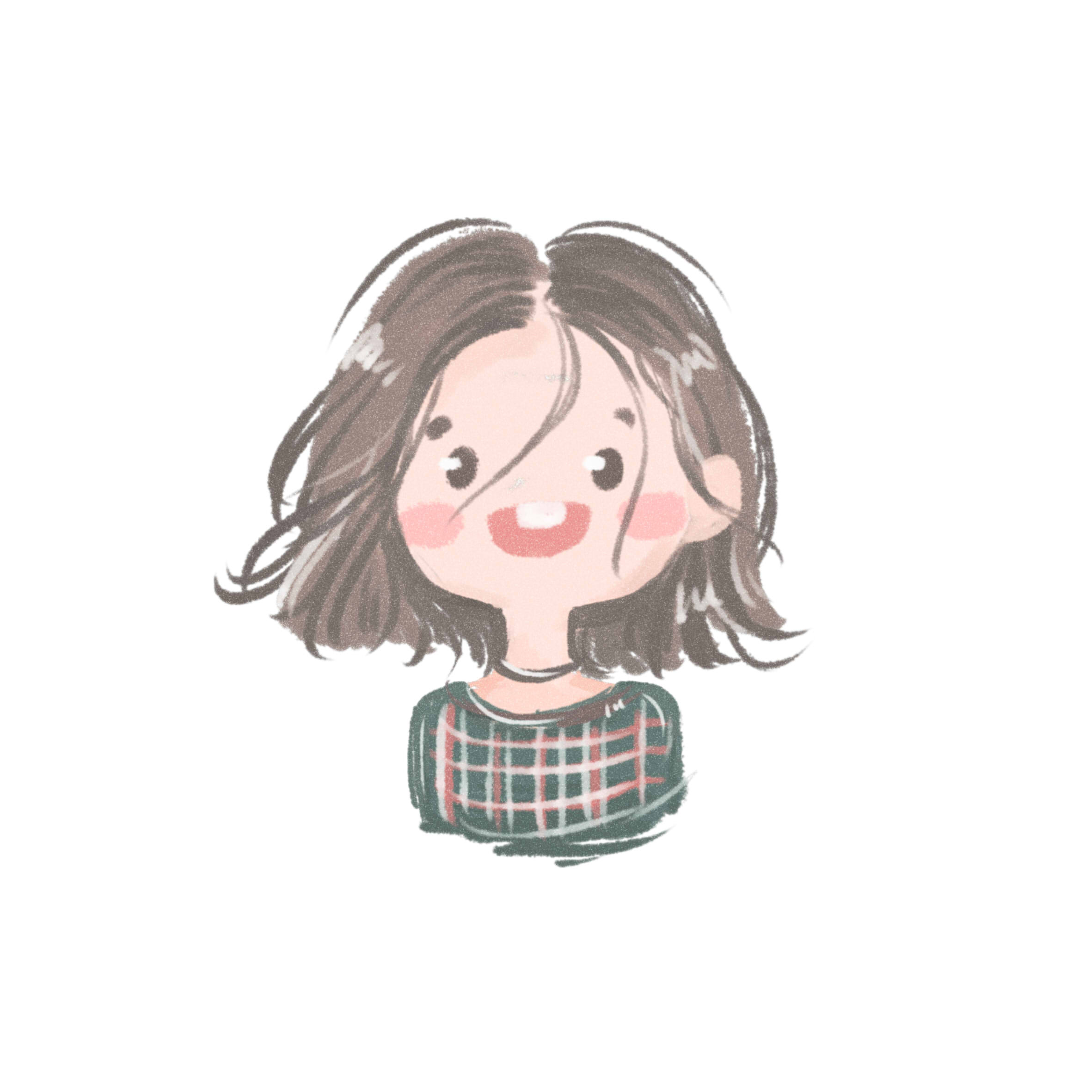 蜡笔卡通logo设计q版人物转手绘头像画像定制形象照片情侣礼物