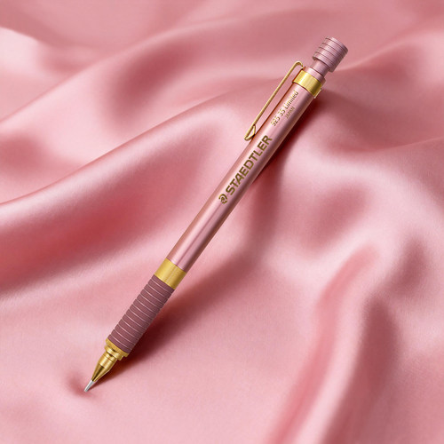 【26新品】德国施德楼92535粉金鎏金粉限量版自动铅笔0.5小仙女绘生活笔素描绘画书写过年送礼新年情人节礼物 - 图2