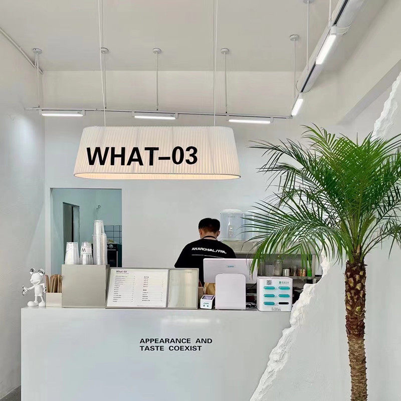 定制咖啡店吧台布艺吊灯椭圆形长方梯形餐厅前台理发服装奶茶灯罩,淘宝优惠券,粉丝福利购,淘宝优惠卷