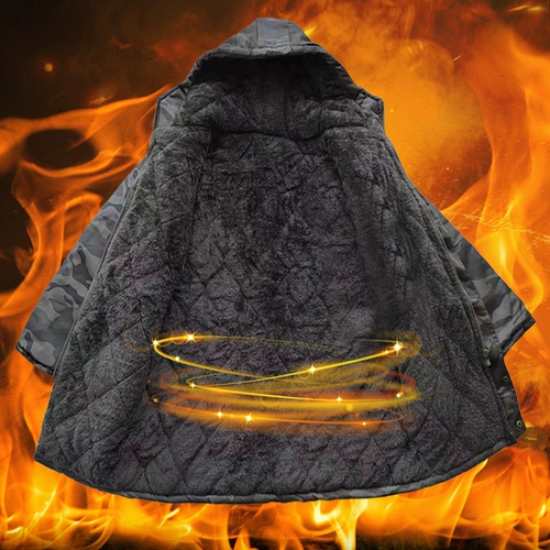 Утепленная камуфляжная куртка для работы, большой размер