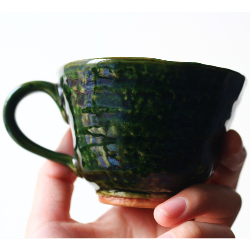 织部兔子咖啡杯套装 日本进口濑户烧小兔子杯复古手绘陶瓷杯套装 - 图2