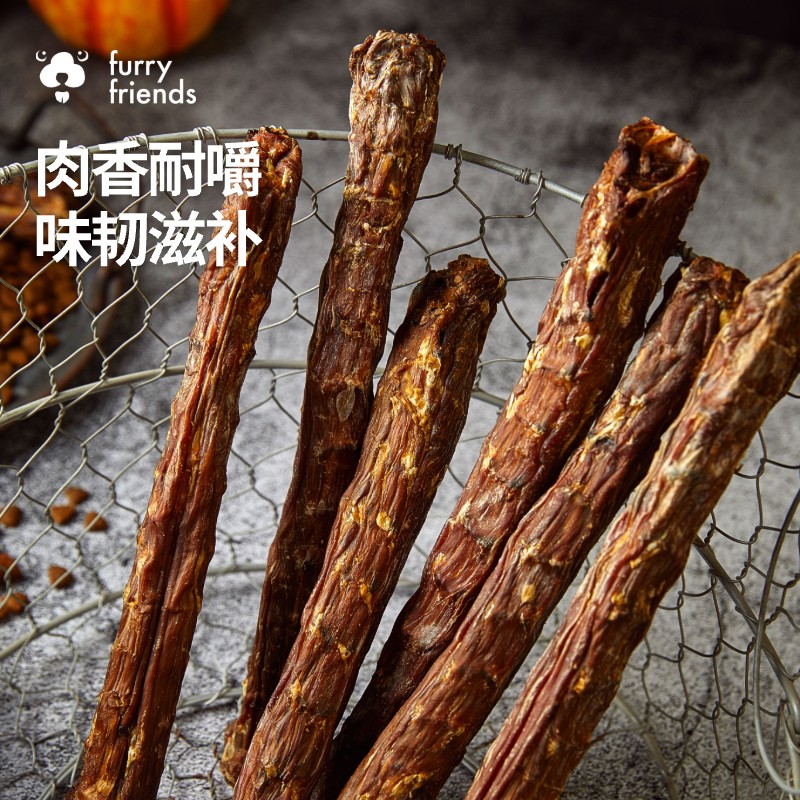 手工自制狗狗零食烘风干鸭脖磨牙棒小型狗犬宠物零食奖励营养食品 - 图1