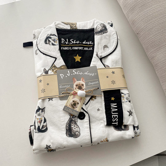 American P.J.S pure cotton brushed pajamas set