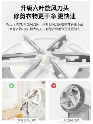 适用飞科毛球修剪器FR5220 5212 5218  5217三页六页刀片刀头配件 - 图2