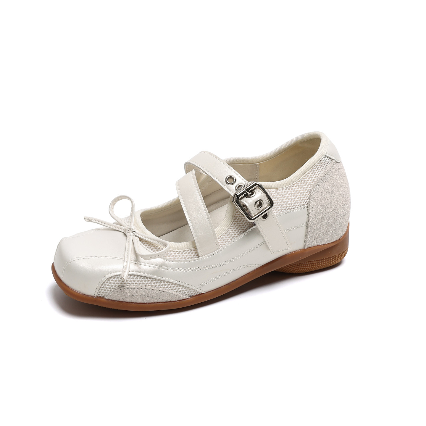 内增高法式玛丽珍小皮鞋女2026春季新款甜美芭蕾风白色蝴蝶结单鞋,淘宝优惠券,粉丝福利购,淘宝优惠卷