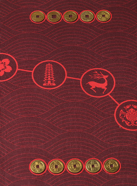 新品2024年新款北斗七星/福禄寿喜财门垫防滑地垫贴十帝钱