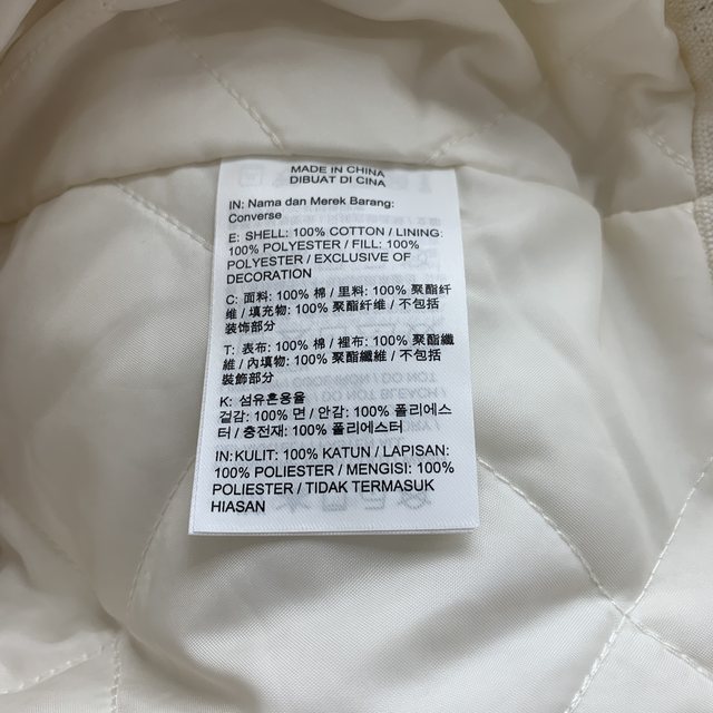 CONVERSE Converse 25 new winter new versatile loose workwear warm lapel jacket for men and women MCJ126