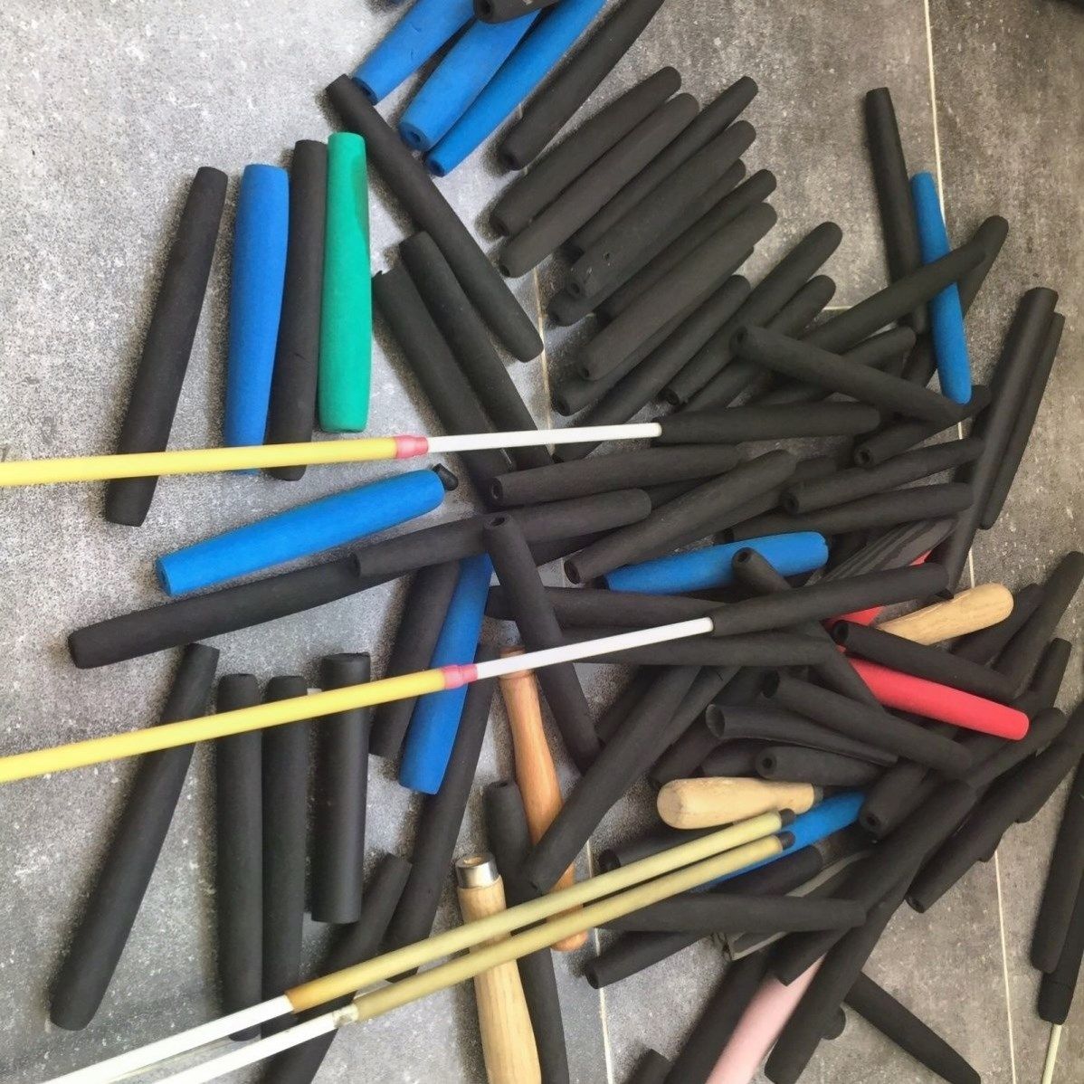 长15cm内孔6mm 海绵手柄空竹竿打花棍手把泡棉套柄家手杆柄套鱼竿,淘宝优惠券,粉丝福利购,淘宝优惠卷