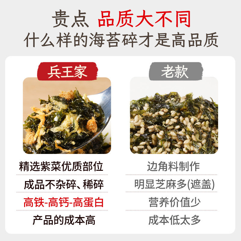 肉松海苔碎拌饭料儿童无添加独立小包装紫菜饭团送婴儿宝宝辅食谱,淘宝优惠券,粉丝福利购,淘宝优惠卷