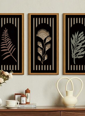 复古植物镂空背景墙挂饰装饰品